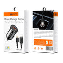 CARREGADOR VEICULAR DRIVE CHARGE TURBO 18W USB X LIGHTNING - C CRV-201I