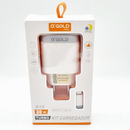KIT CARREGADOR TURBO 30W 6.1A COM CABO TIPO C A'GOLD