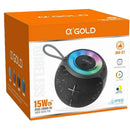 MINI CAIXA DE SOM PORTÁTIL BLUETOOTH À PROVA D'ÁGUA 15W COM ALÇA A'GOLD SM-21 CORES SORTIDAS