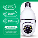 KIT 3 CÂMERAS SEGURANÇA IP WIFI 360º BRANCO VISÃO NOTURNA INFAVERMELHO