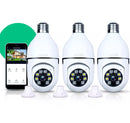 KIT 3 CÂMERAS SEGURANÇA IP WIFI 360º BRANCO VISÃO NOTURNA INFAVERMELHO