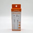 CABO USB PARA V8/MICRO USB BRANCO 4.8A CB01-1 A'GOLD