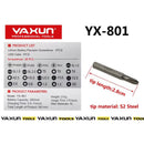 MICRO PARAFUSADEIRA ELÉTRICA LUZ LED 20 PONTEIRAS YAXUN YX-801