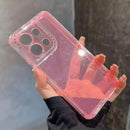 CAPINHA CASETIFY TRANSPARENTE COLORIDA COM GLITTER SAMSUNG,MOTOROLA E XIAOMI