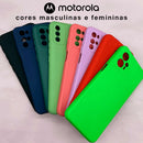 CAPINHA DE SILICONE INTERIOR AVELUDADO SAMSUNG, MOTOROLA, XIAOMI E REALME