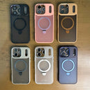 CAPINHA PREMIUM IPHONE FOSCA COM RING SUPORTE MAGNÉTICO E KIT PELÍCULA DE CÂMERA