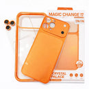 KIT 3 EM 1 CAPINHA + PELÍCULA TRASEIRA + PELÍCULA DE CÂMERA TRANSFORMA IPHONE NO VISUAL DO 17 PRO E PRO MAX