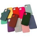CAPINHA DE SILICONE PREMIUM IPHONE INTERIOR AVELUDADA SEM LOGO MAÇA