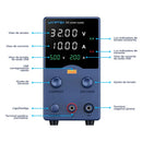 FONTE DE ALIMENTAÇÃO WANPTEK GA3010 32V 10A 320W AZUL