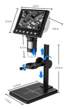 MICROSCÓPIO USB + TELA FULL HD 4.3 POLEGADAS ZOOM 1000X