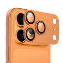 PELÍCULA METÁLICA PARA CÂMERA IPHONE 17 PRO E 17 PRO MAX - LARANJA, AZUL E PRATA