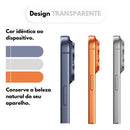PELÍCULA METÁLICA PARA CÂMERA IPHONE 17 PRO E 17 PRO MAX - LARANJA, AZUL E PRATA