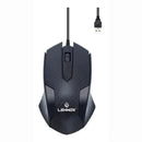 MOUSE ÓPTICO USB 3.0 PRETO COM FIO AMBIDESTRO LEHMOX LEY-1513